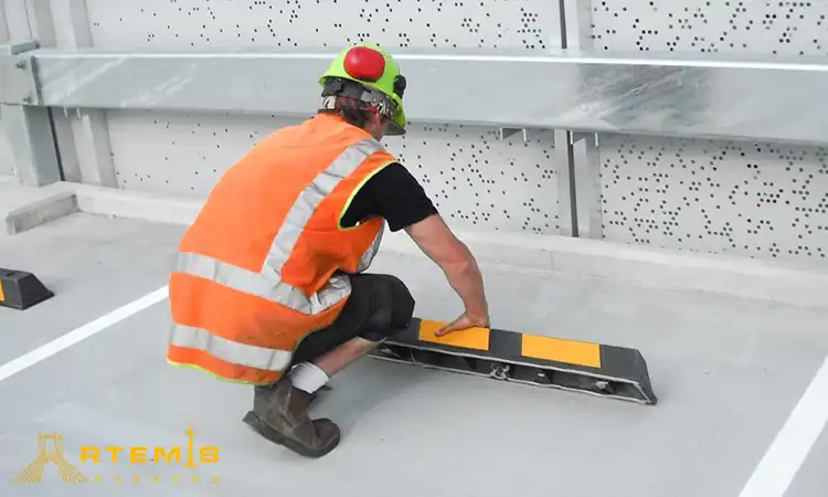 نصب استاپر پارکینگ