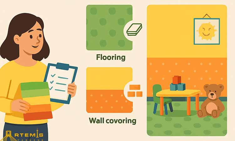 راهنمای انتخاب کفپوش و دیوارپوش مهدکودک