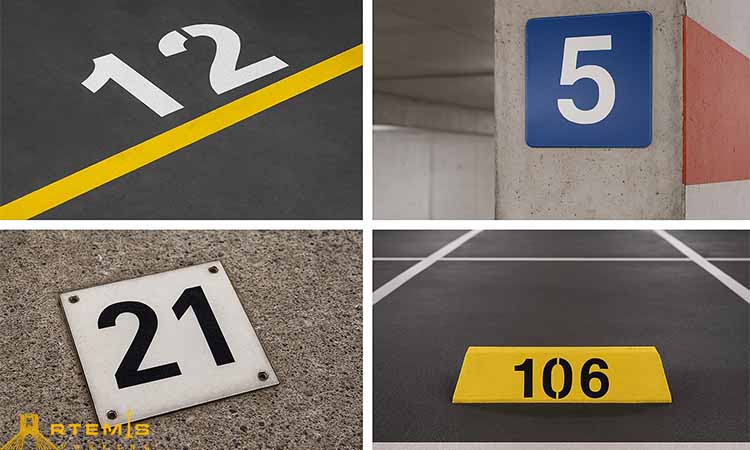 شماره گذاری پارکینگ