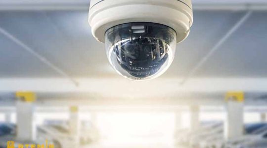 نصب دوربین و حسگر در پارکینگ