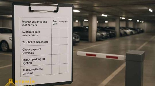 نگهداری و سرویس سالیانه تجهیزات پارکینگ