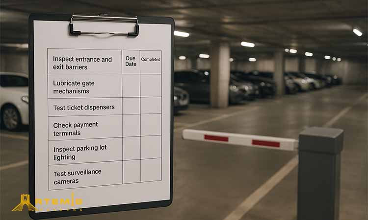 نگهداری و سرویس سالیانه تجهیزات پارکینگ